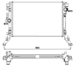 NRF 53027 — Radiator răcire motor