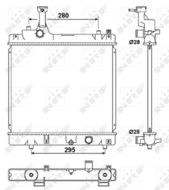NRF 53078 — Радиатор охлаждения