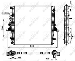 NRF 53097 — Radiator răcire motor