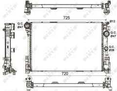 NRF 53113 — Радиатор охлаждения