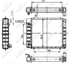 NRF 53149 — Radiator răcire motor