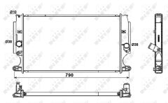 NRF 53181 — Radiator răcire motor