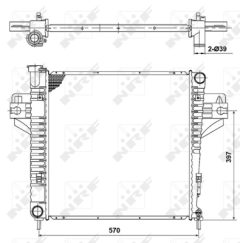 NRF 53182 — Radiator răcire motor
