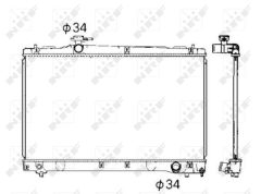 NRF 53401 — Radiator răcire motor