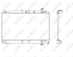 NRF 53466 — Radiator răcire motor