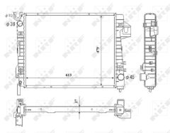 NRF 53712 — Radiator răcire motor