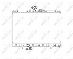 NRF 53792 — Radiator răcire motor