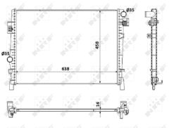 NRF 53901 — Radiator răcire motor