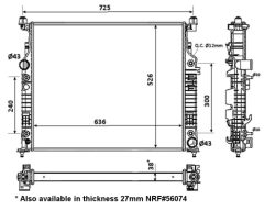 NRF 53936 — Radiator răcire motor