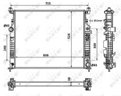 NRF 53937 — Radiator răcire motor