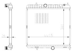 NRF 550021 — Radiator răcire motor