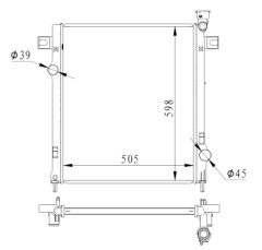 NRF 550037 — Radiator răcire motor
