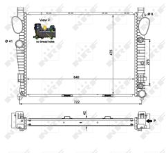 NRF 55325 — Радиатор охлаждения