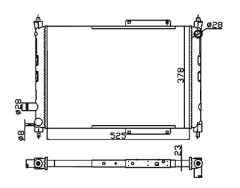 NRF 55326A — Radiator răcire motor