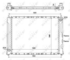NRF 55425 — Radiator răcire motor