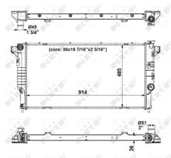 NRF 56024 — Радиатор охлаждения
