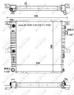 NRF 56033 — Radiator răcire motor
