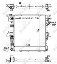 NRF 56034 — Radiator răcire motor