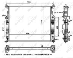 NRF 56074 — Radiator răcire motor