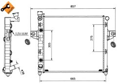 NRF 58112 — Радиатор охлаждения