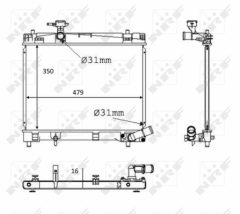 NRF 58384 — Radiator răcire motor
