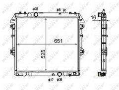 NRF 58491 — Radiator răcire motor