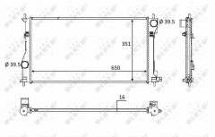 NRF 58558 — Radiator răcire motor