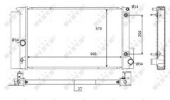 NRF 59115 — Radiator răcire motor