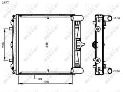 NRF 59130 — Radiator răcire motor