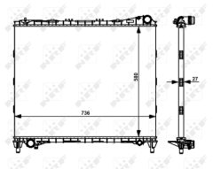NRF 59174 — Radiator răcire motor