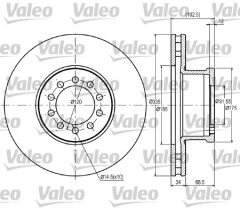 VALEO 187043 — Тормозной диск