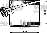 VALEO 515142 — Evaporator aer condiționat