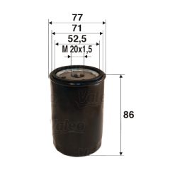 VALEO 586002 — Масляный фильтр
