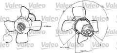 VALEO 696038 — Ventilator radiator motor