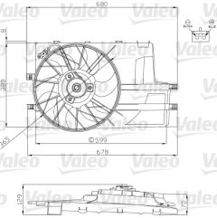 VALEO 696129 — Вентилятор радиатора