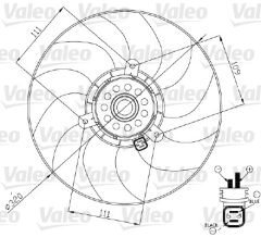 VALEO 696189 — Вентилятор радиатора