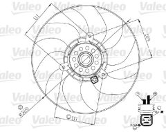 VALEO 696190 — Ventilator radiator motor
