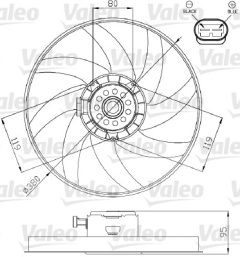 VALEO 696285 — Вентилятор радиатора