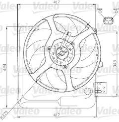 VALEO 698313 — Вентилятор радиатора