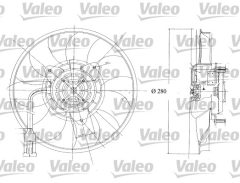 VALEO 698350 — Ventilator radiator motor
