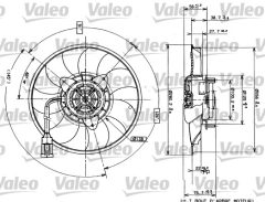 VALEO 698423 — Ventilator radiator motor
