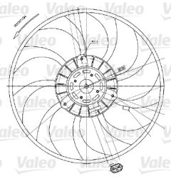 VALEO 698424 — Ventilator radiator motor