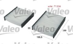 VALEO 715556 — Салонный фильтр