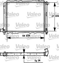 VALEO 731282 — Радиатор охлаждения
