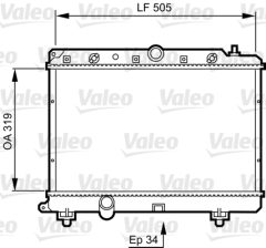 VALEO 731817 — Радиатор охлаждения