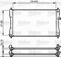 VALEO 735056 — Radiator răcire motor