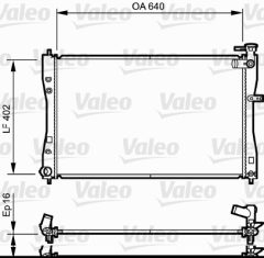 VALEO 735057 — Radiator răcire motor