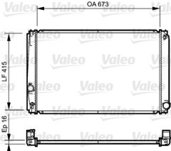 VALEO 735215 — Radiator răcire motor