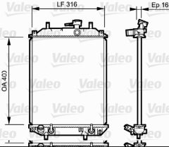 VALEO 735257 — Радиатор охлаждения