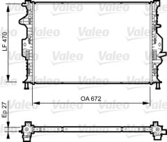 VALEO 735374 — Radiator răcire motor